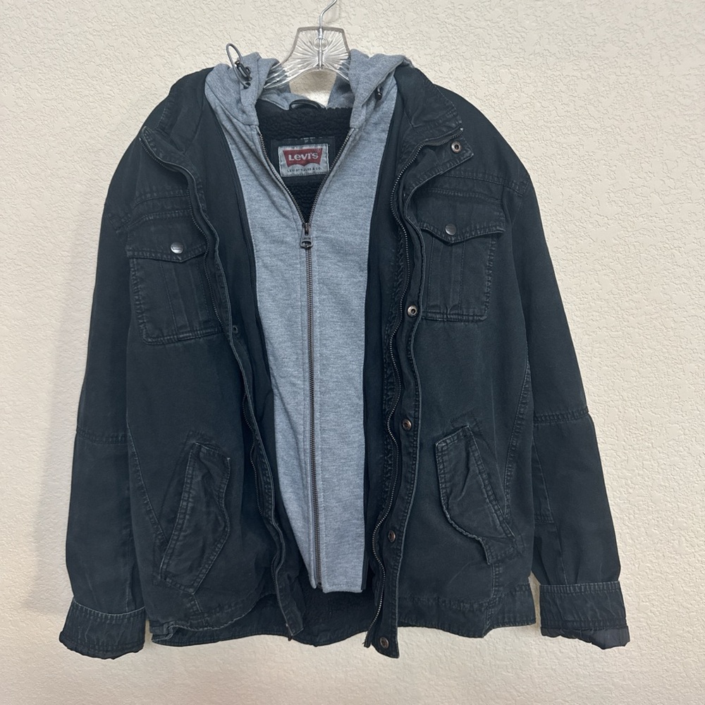 Levi’s Hooded Utility Jacket w/ Sherpa Lining | Unisex | Fits Men’s XL